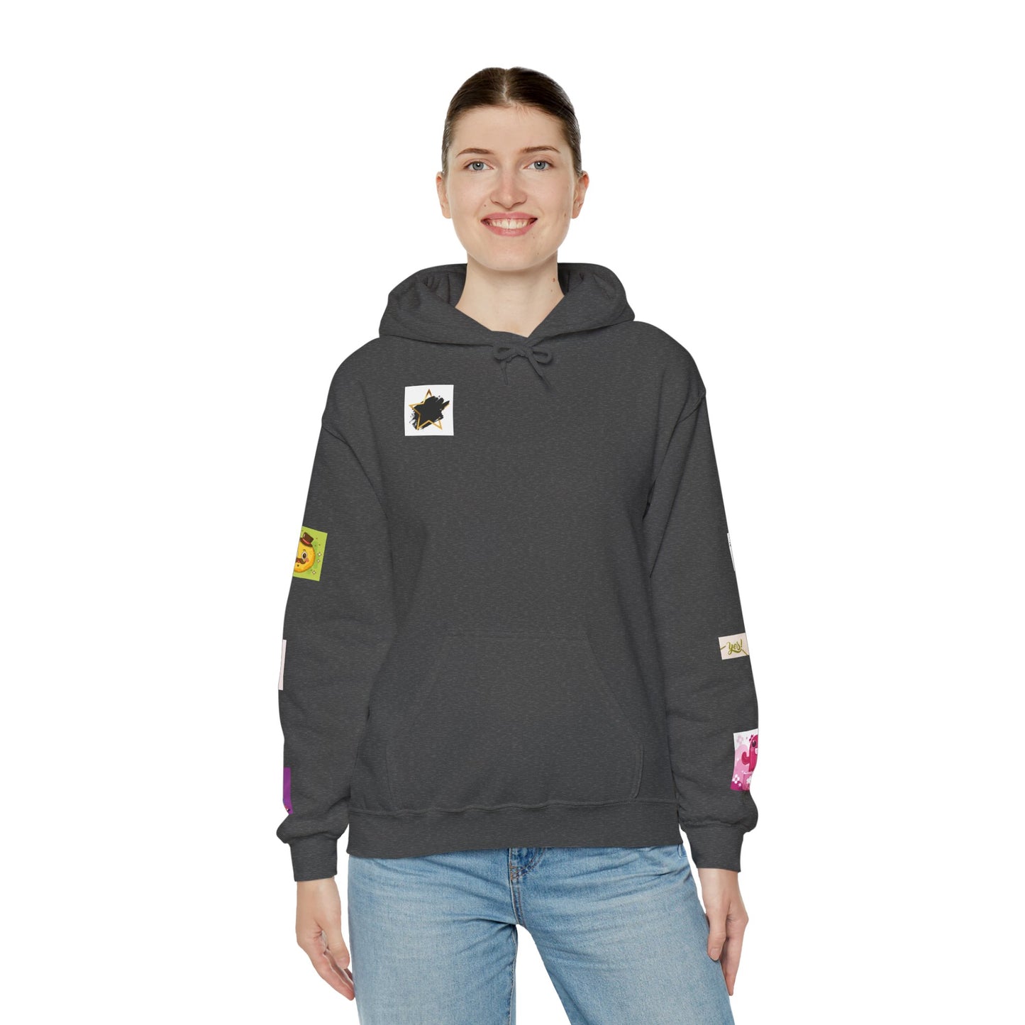 Colorful Graphic Hoodie, Fun Streetwear Sweatshirt,  Fashion, Casual Wear, Unique Gift, Trendy Apparel