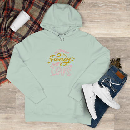 Nothing Fancy Just Love King Hooded Sweatshirt, Cozy Gift for Him, Valentine's Day Gift, Casual Wear, Everyday Comfort Sweatshirt