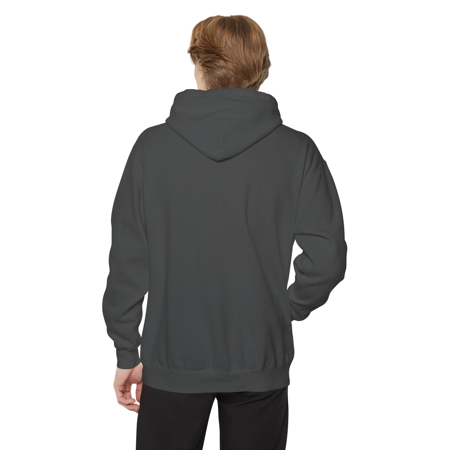 Sporty  Garment-Dyed Hoodie - Casual Comfort for Sports Lovers,  Apparel, Activewear, Gift for Athletes, Cozy Loungewear