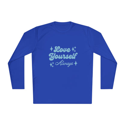 Love Yourself Long Sleeve Tee |  Comfort Wear, Self-Care Gift, Inspirational Shirt, Casual Outfit, Modern Apparel
