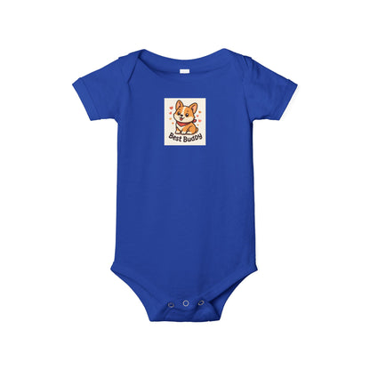 Cute Corgi Infant Onesie - Best Buddies Baby Bodysuit, Baby Shower Gift, Cute Gift for New Parents, Adorable Baby Outfit, Infant Clothing