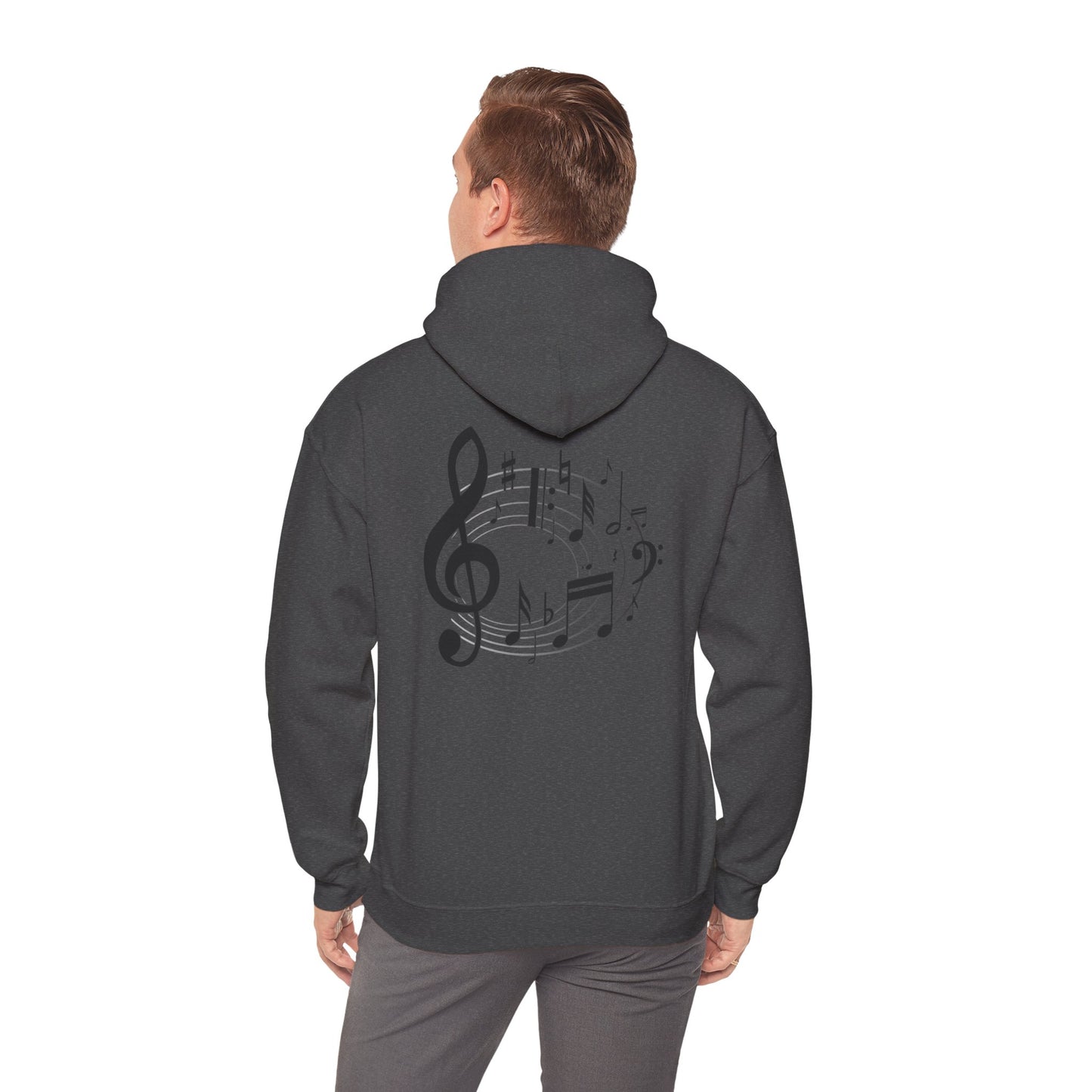 Music Lovers  Hooded Sweatshirt – 'Without Music, Life Would Be a Mistake'