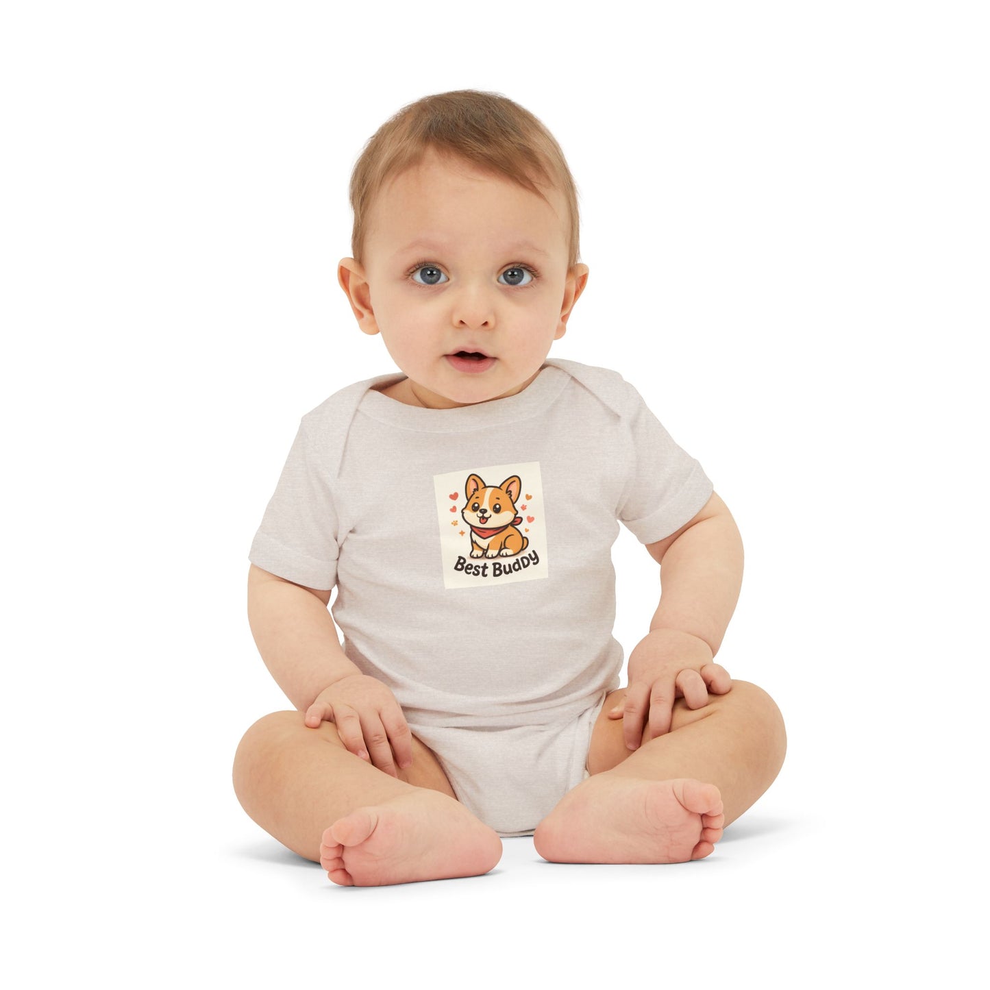 Cute Corgi Infant Onesie - Best Buddies Baby Bodysuit, Baby Shower Gift, Cute Gift for New Parents, Adorable Baby Outfit, Infant Clothing
