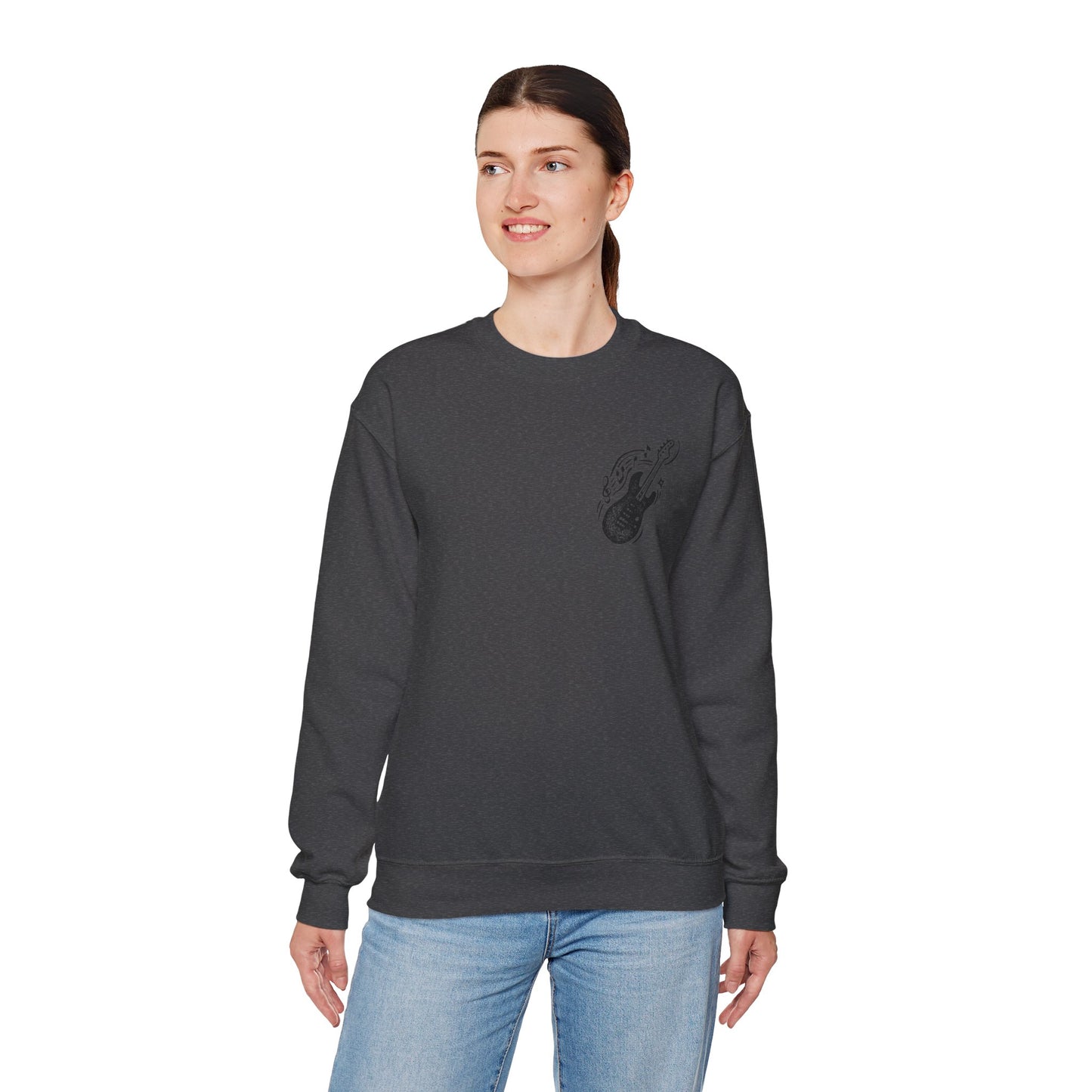 Musical Vibe Crewneck Sweatshirt, Perfect for Music Lovers, Gift, Cozy Style for Concerts, Casual Wear, Thoughtful Present