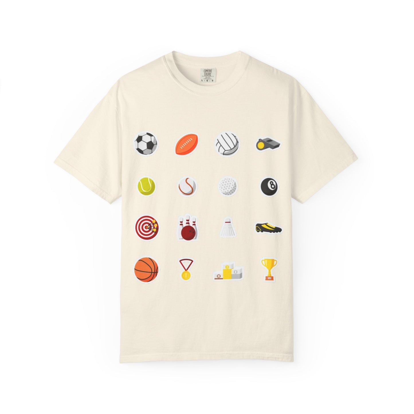 Sporty Icon T-Shirt, Casual Wear, Gift for Athletes, Sports Lovers, Fun Workout Shirt, Sports Themed Apparel