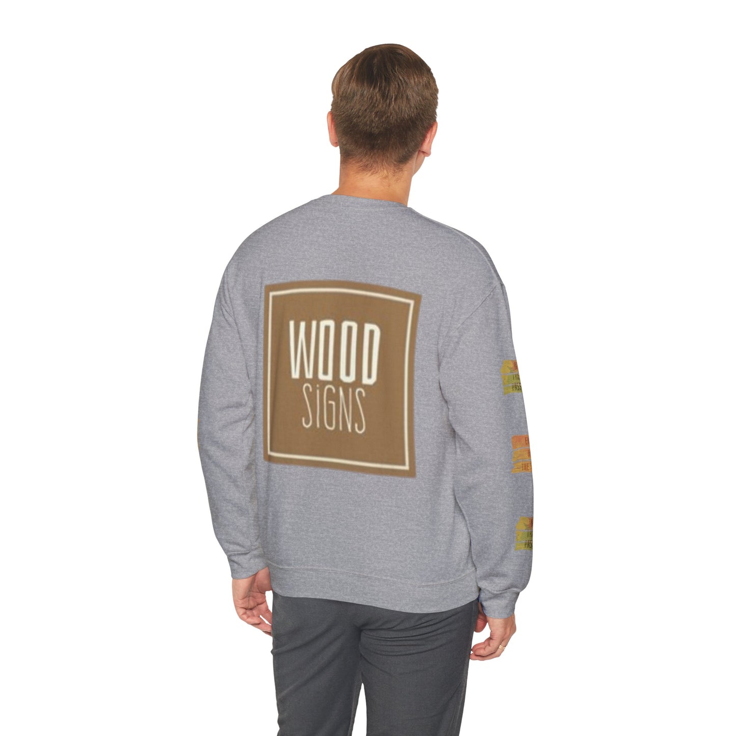 Rustic Wood Signs Sweatshirt, Cozy Gift for DIY Lovers, Home Decor Apparel, Fall Fashion