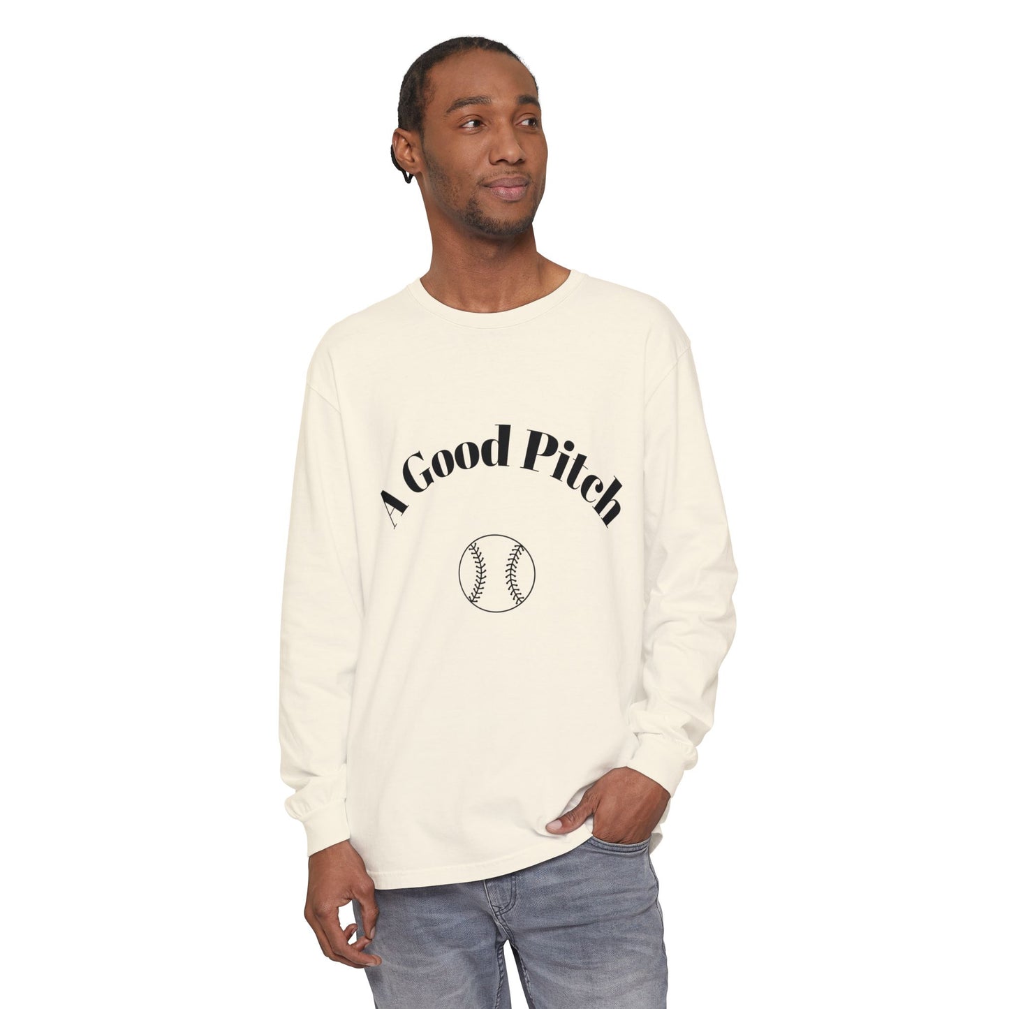 A Good Pitch Long Sleeve T-Shirt for Baseball Lovers
