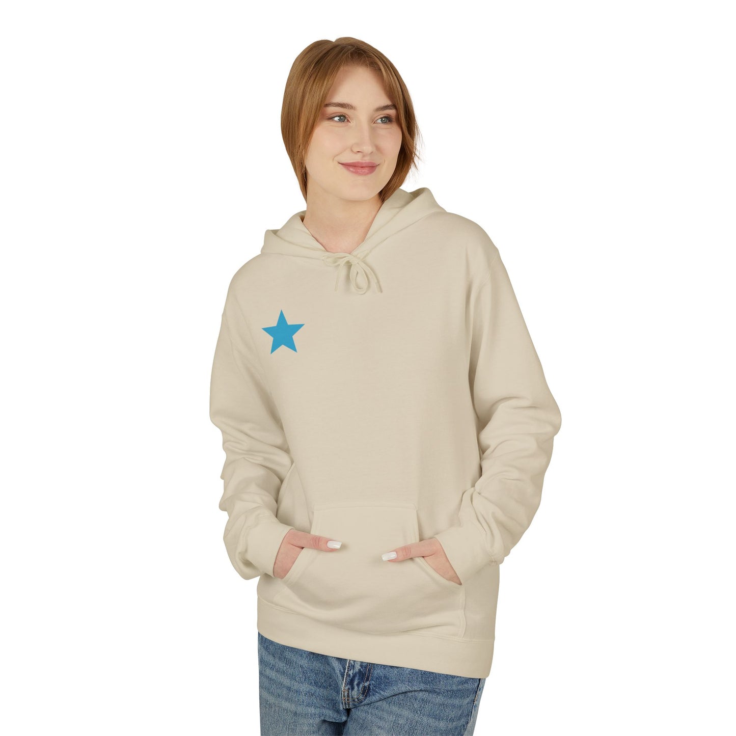 New York Star Hoodie, Fleece Sweatshirt, Casual Streetwear, Perfect Gift for Travelers, Cozy Hoodie, Summer Essential