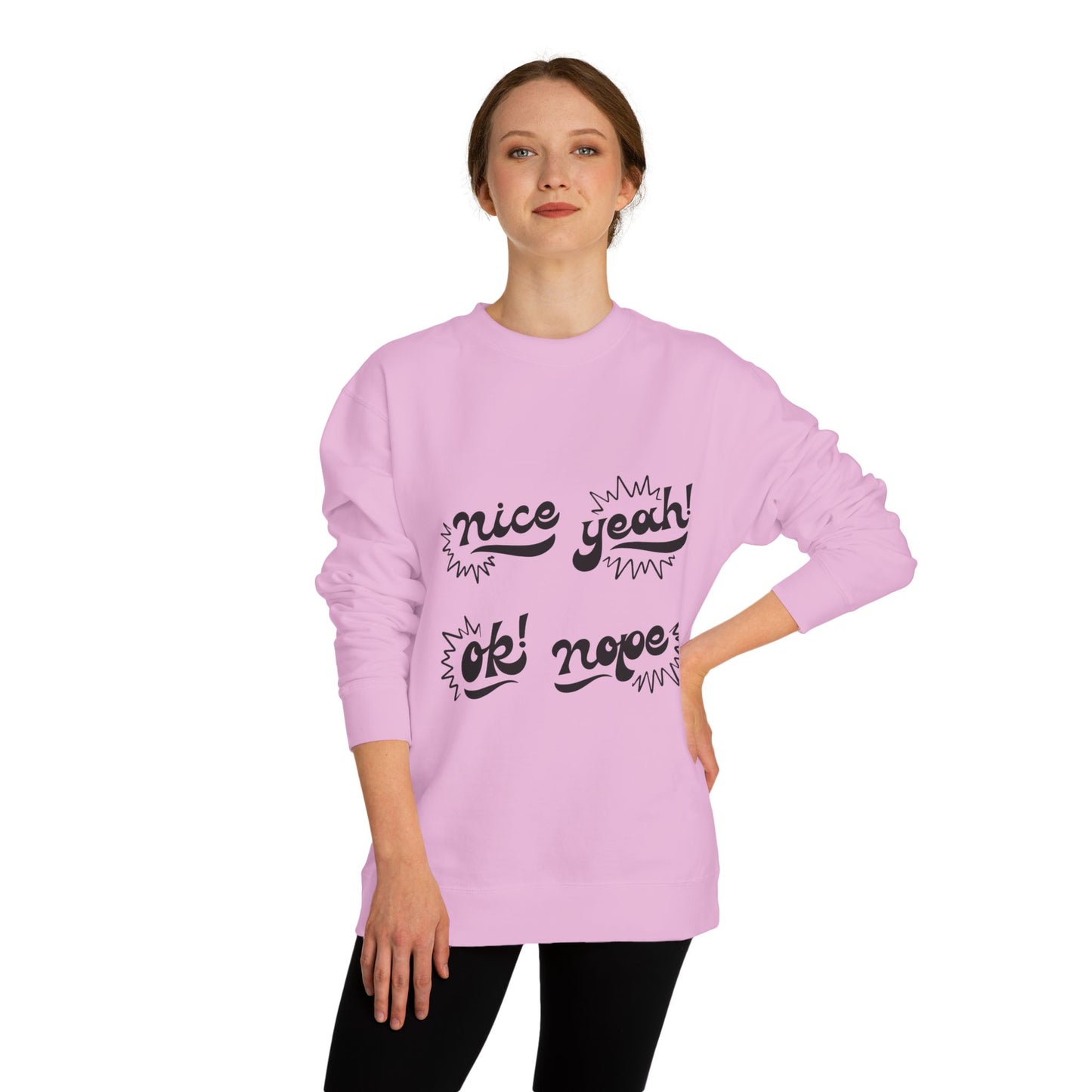 Comfy Statement Sweatshirt, Cute Casual Top, Graphic Sweatshirt, Gift for Friends, Fun Everyday Wear