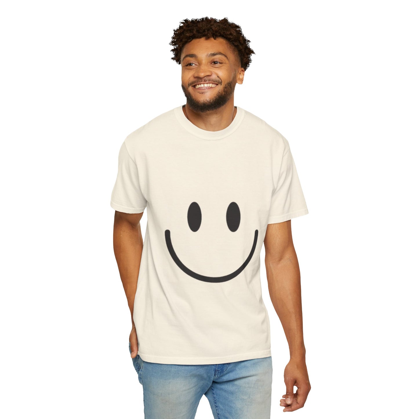 Smiley Face  T-Shirt, Fun Graphic Tee, Casual Wear, Gift for Friends, Positive Vibes Shirt, Happy Birthday Gift, Summer Essentials