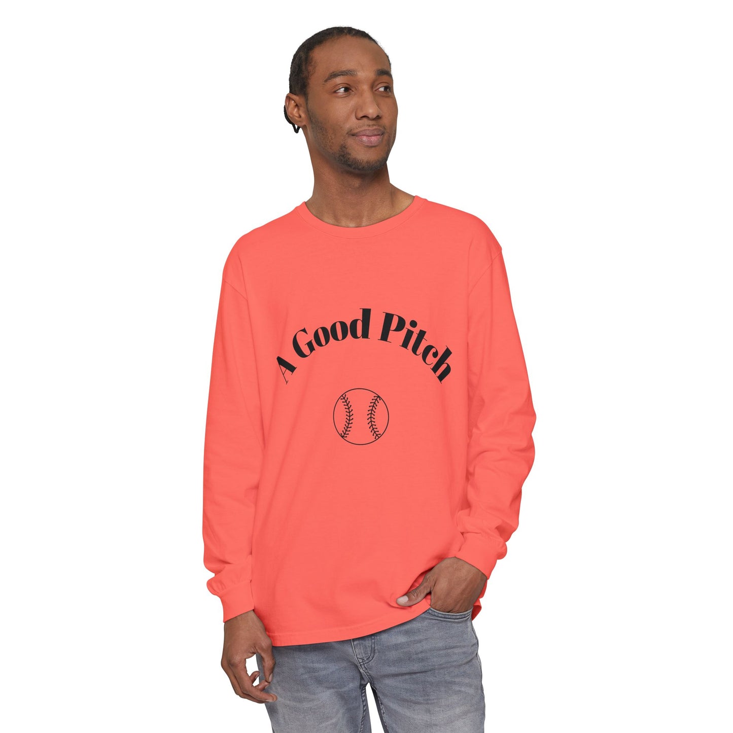 A Good Pitch Long Sleeve T-Shirt for Baseball Lovers