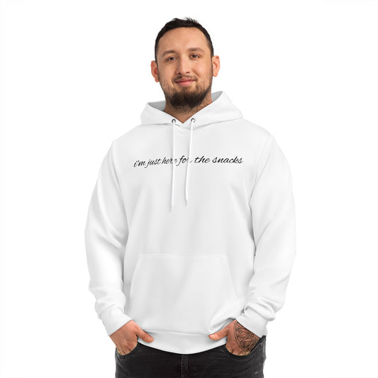 Cozy Statement Hoodie: "I'm Just Here for the Snacks" - Perfect for Food Lovers, Casual Wear, Gifts, Birthdays, Holidays