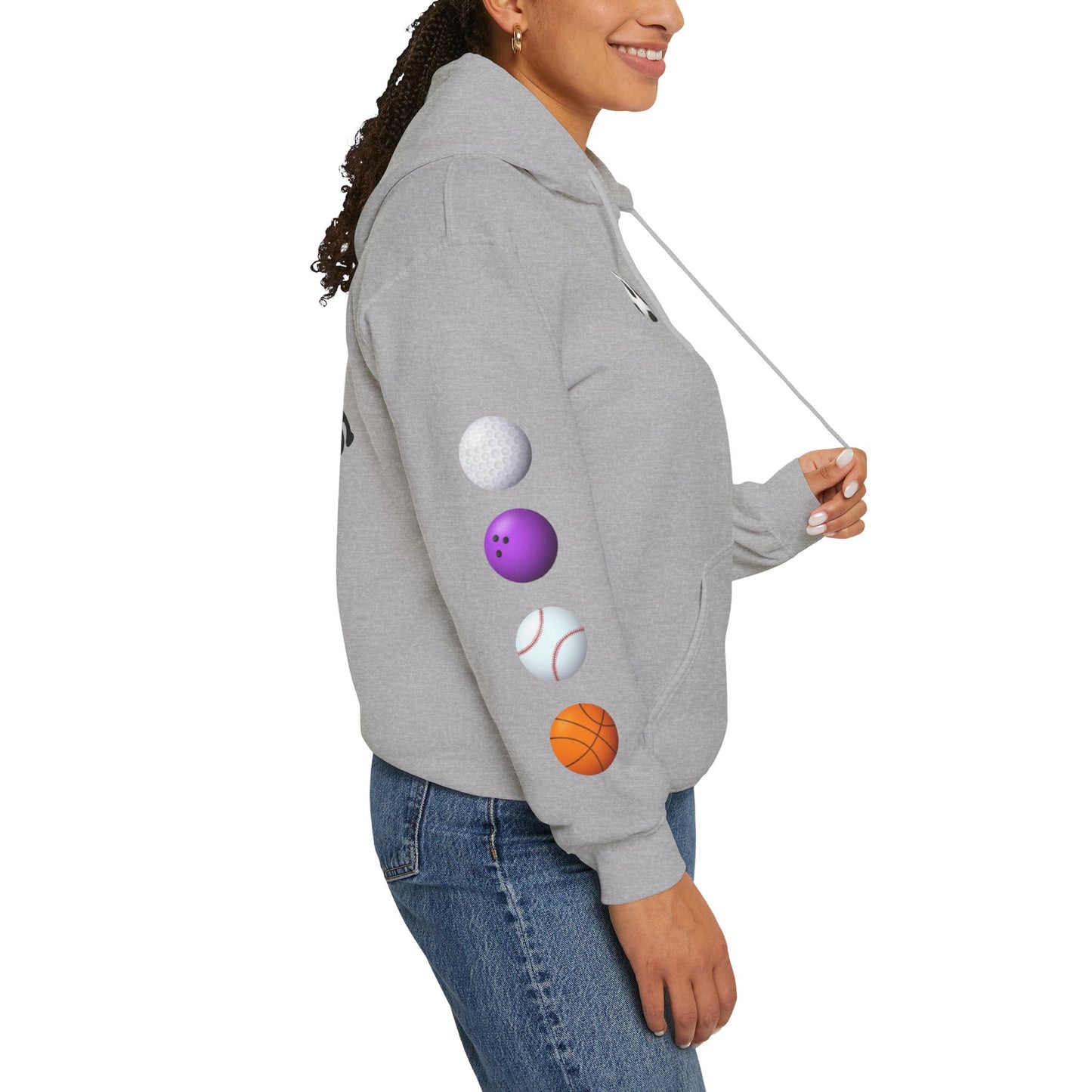 Sports-Themed Hoodie, Perfect for Athletes, Gifts for Sports Lovers, Cozy Sweatshirt for Game Days, Casual Wear