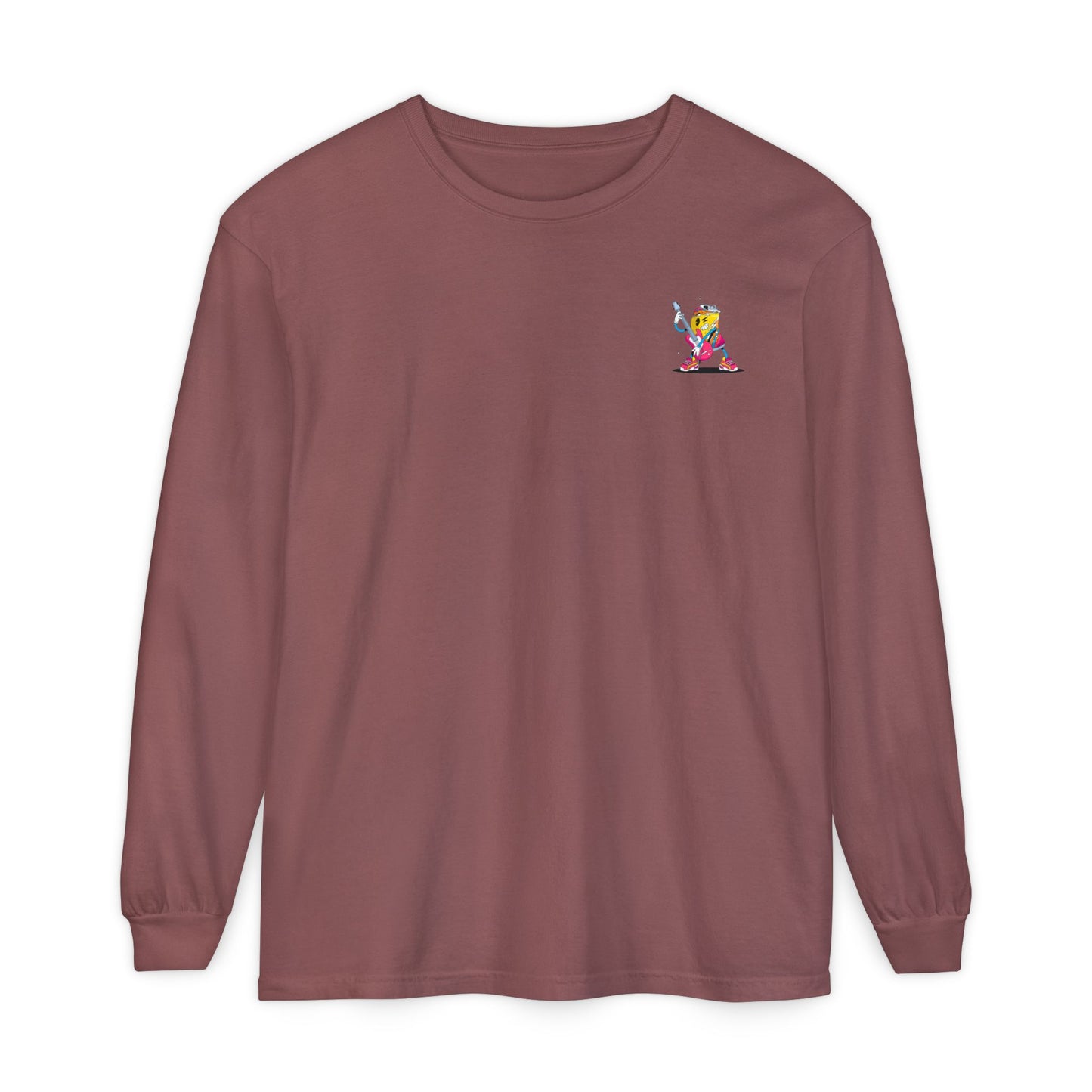 Rock Star  Long Sleeve Tee, Garment-Dyed Shirt for Music Lovers, Streetwear, Concert Casual, Unique Gift Idea
