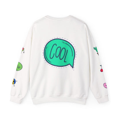 Cool Summer Vibes  Crewneck Sweatshirt, Lightweight Casual Wear, Summer Fashion, Gift for Friends, Sunny Day Outfits, Trendy Apparel