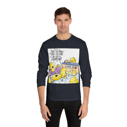 Fun Lemonade T-Shirt, Cartoon Tee,Long Sleeve, Summer Vibes, Gift for Citrus Lovers, Funny Lemon Shirt