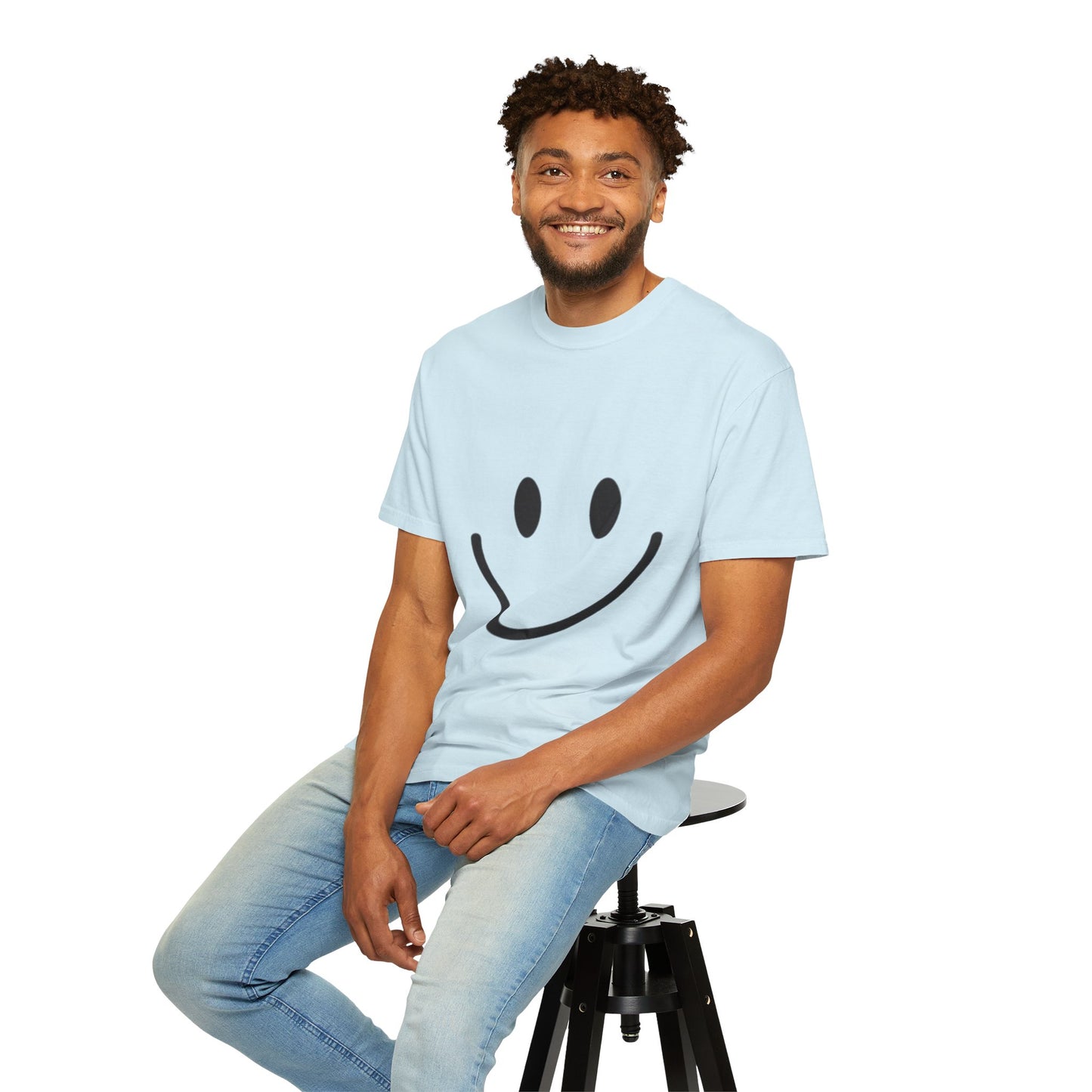 Smiley Face  T-Shirt, Fun Graphic Tee, Casual Wear, Gift for Friends, Positive Vibes Shirt, Happy Birthday Gift, Summer Essentials