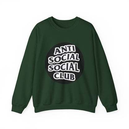 Crewneck Sweatshirt - Anti Social Club Edition, Cozy Sweatshirt, Streetwear Fashion, Gift for Introverts, Lounge Wear, Casual Outfit