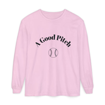 A Good Pitch Long Sleeve T-Shirt for Baseball Lovers