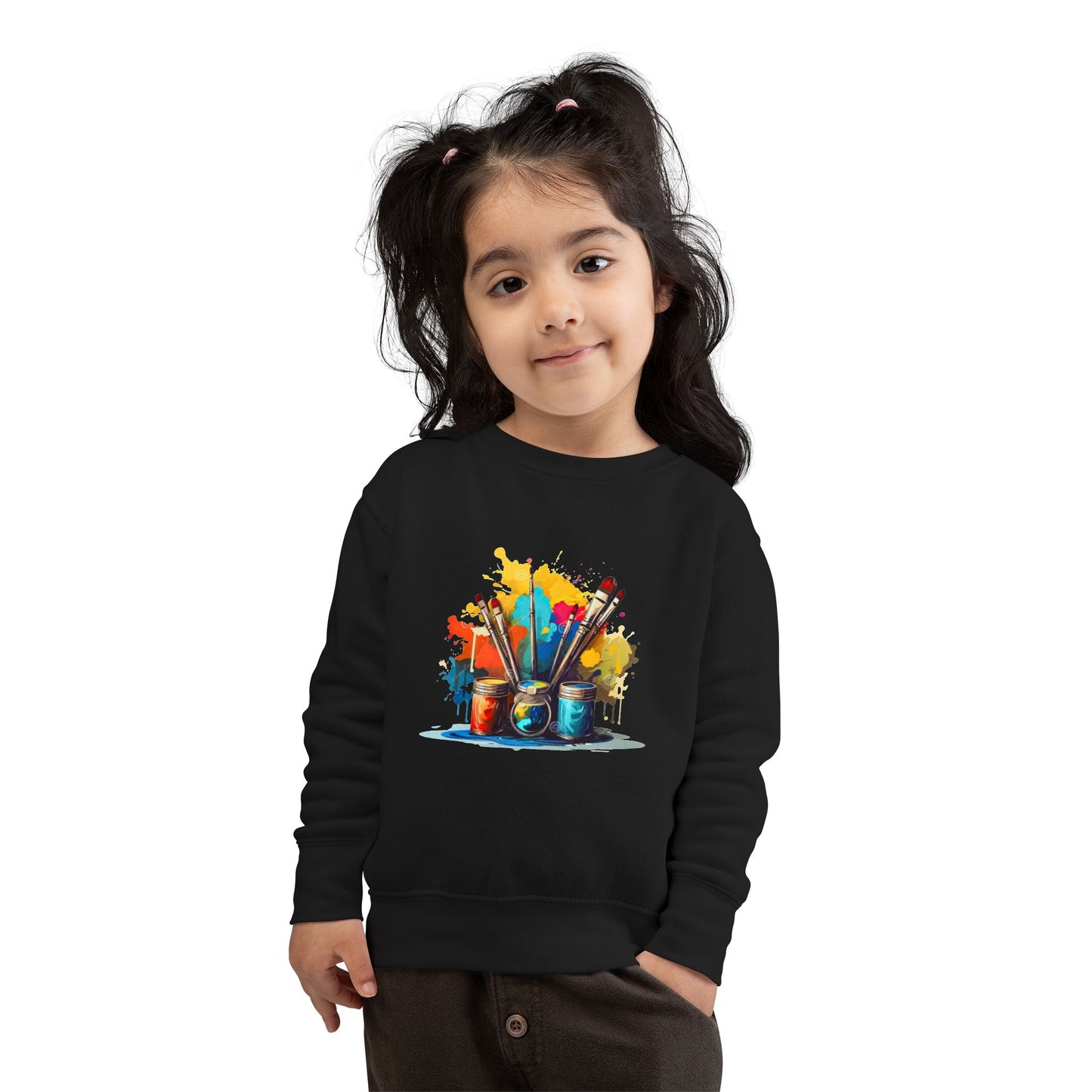 Creative Little Artist Toddler Sweatshirt, Kids Art Sweatshirt, Colorful Kids Sweater, Toddler Gift, Birthday Present, Painting Lover