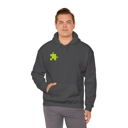 Colorful Puzzle Piece Hoodie for Creative Minds, Perfect for Gifts, Cozy Sweatshirt for Everyday Wear,