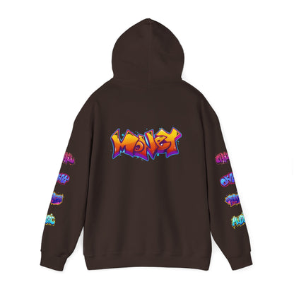 Graffiti Art  Hoodie - Cozy Streetwear, Unique Gift for Art Lovers, Perfect for Festivals, Casual Wear, Cool Graphic Sweatshirt