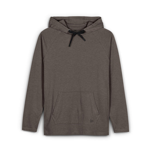 Black Tri-Blend Hoodie — Lightweight Everyday Pullover
