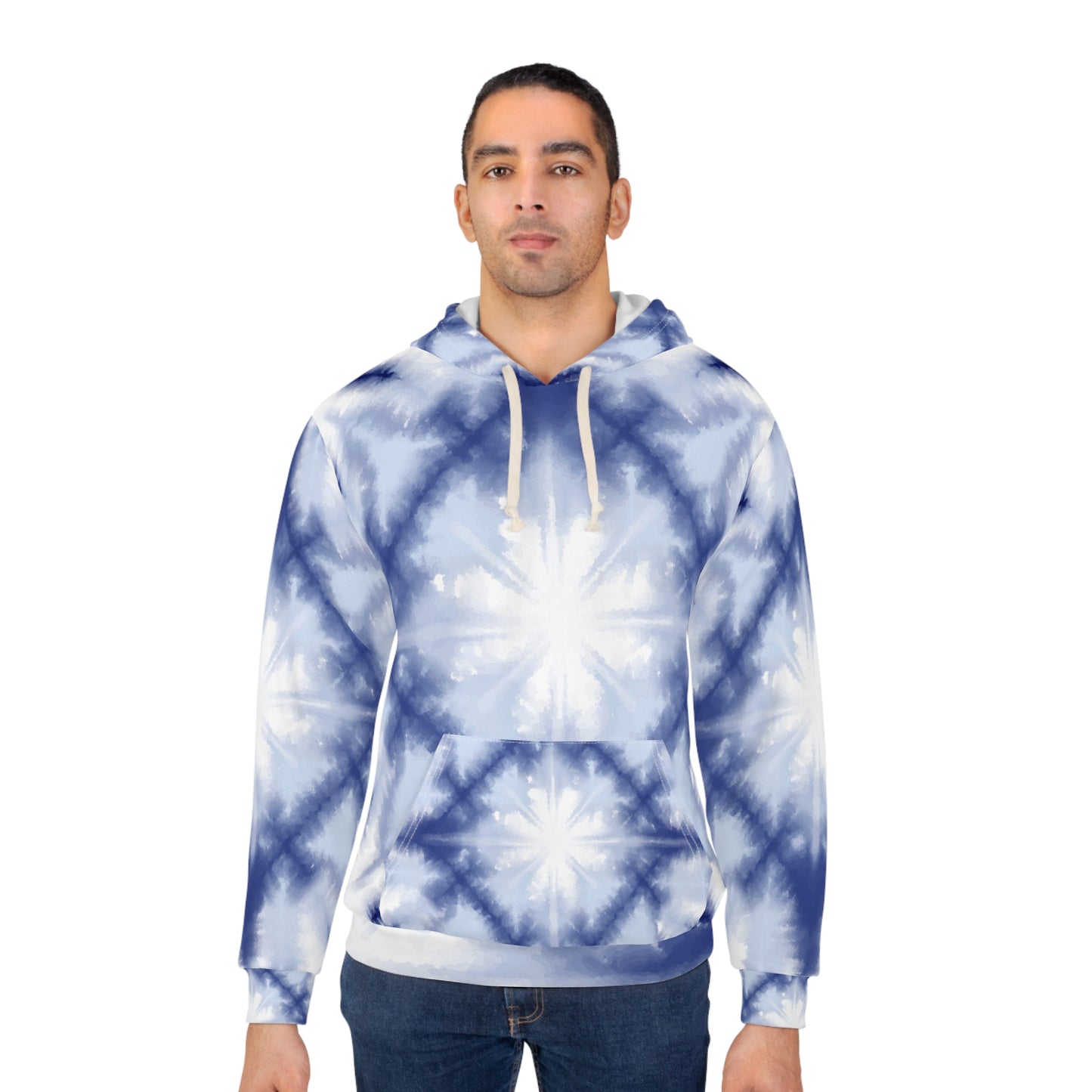 Tie-Dye  Pullover Hoodie - Cozy AOP Design, Casual Wear, Perfect Gift for All Seasons, Trendy Streetwear