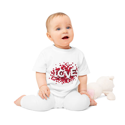 Love Baby T-Shirt | Cute Baby Outfit, Newborn Gift, Baby Shower Gift, Floral Print Toddler Top