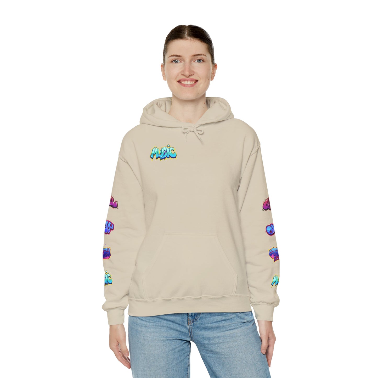 Graffiti Art  Hoodie - Cozy Streetwear, Unique Gift for Art Lovers, Perfect for Festivals, Casual Wear, Cool Graphic Sweatshirt