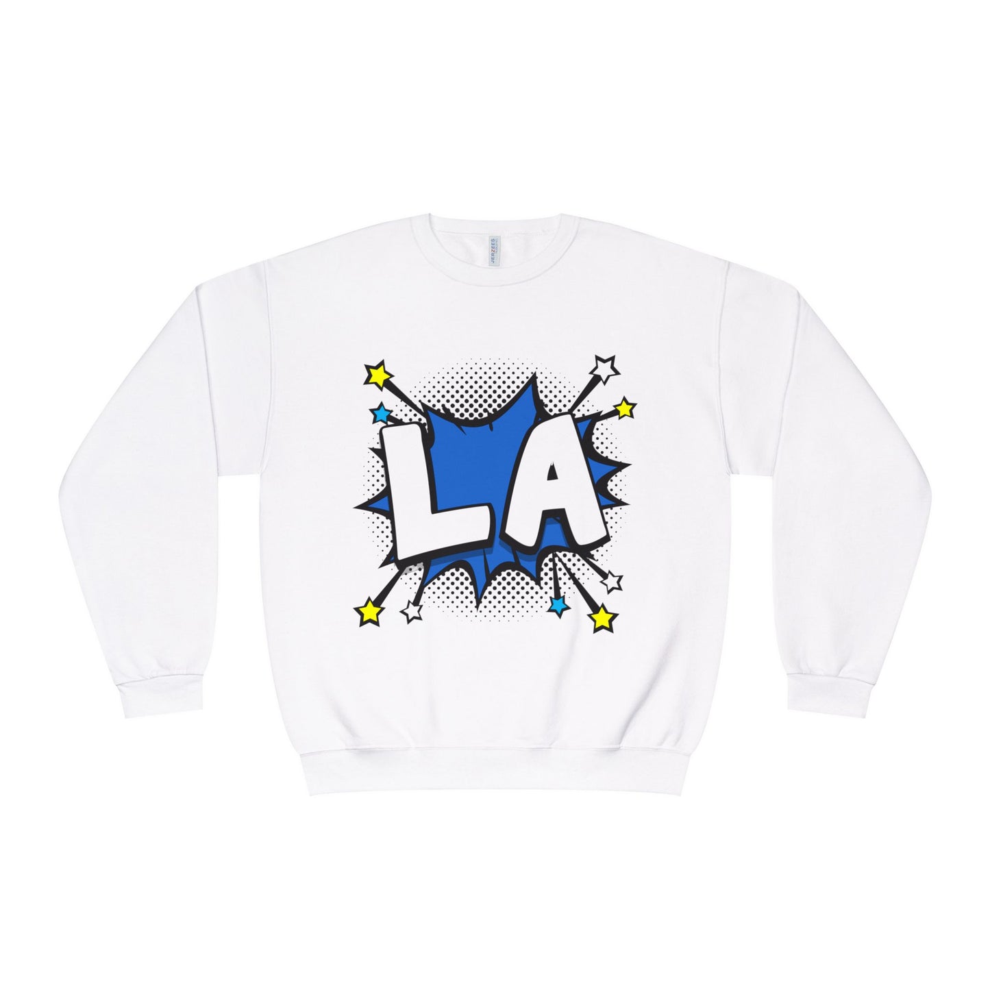 Cool LA Comic Style Crewneck Sweatshirt,  Graphic Sweater, Gift for Him, Her, Casual Wear
