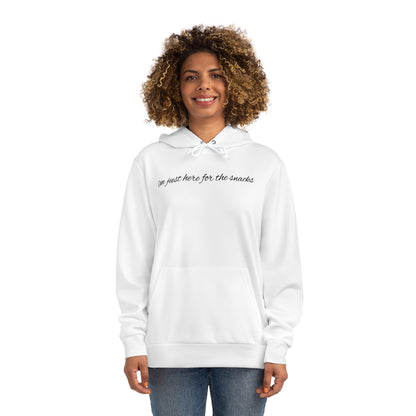 Cozy Statement Hoodie: "I'm Just Here for the Snacks" - Perfect for Food Lovers, Casual Wear, Gifts, Birthdays, Holidays