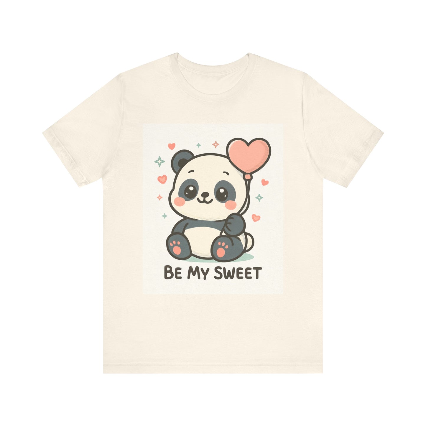 Cute Panda Tee, Be My Sweet T-Shirt, Gift for Animal Lovers, Kids and Adults,  Casual Wear, Cute Animal Tee