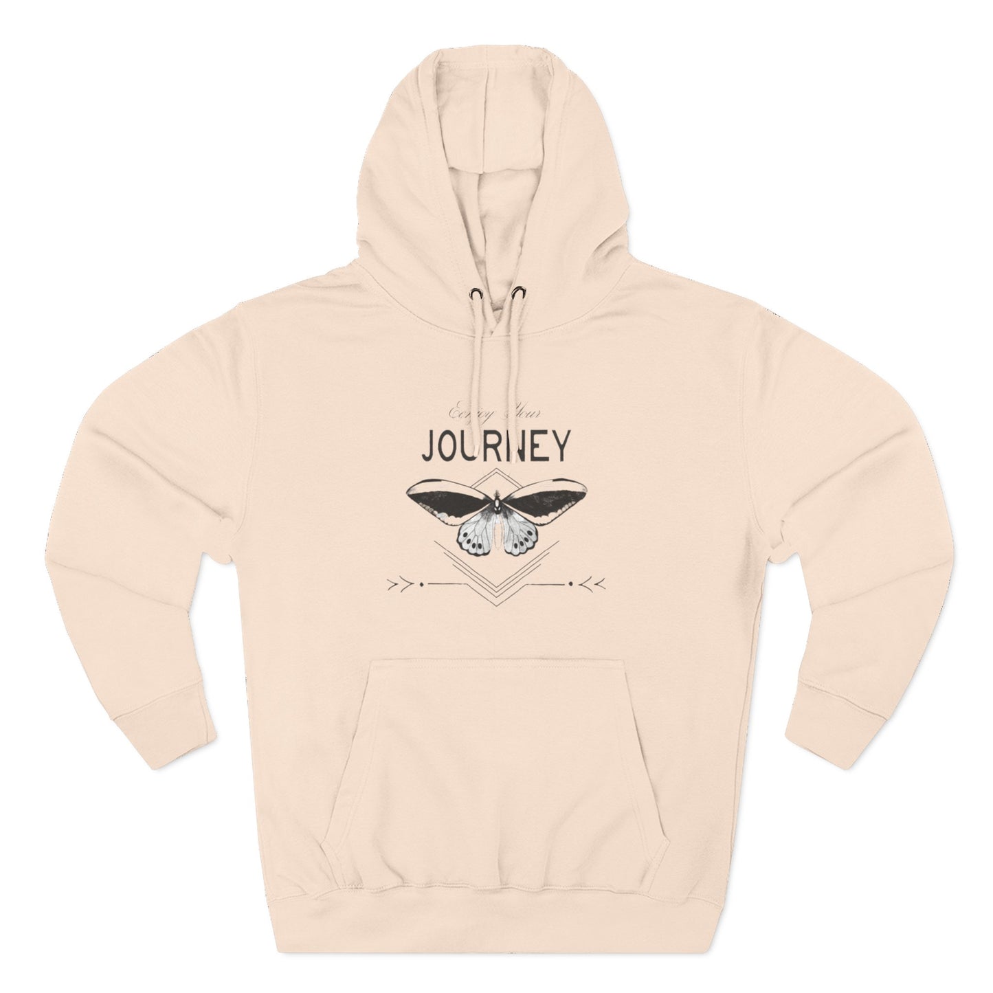Journey Fleece Hoodie - Cozy White Pullover for Adventurers