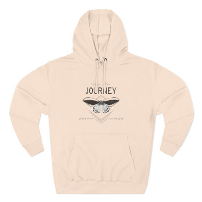 Journey Fleece Hoodie - Cozy White Pullover for Adventurers