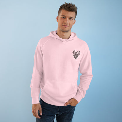 Heart Pattern  Hoodie