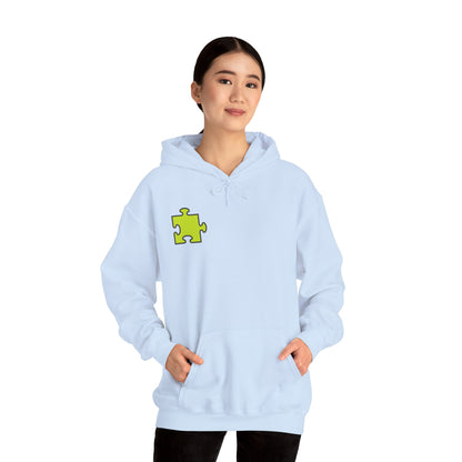 Colorful Puzzle Piece Hoodie for Creative Minds, Perfect for Gifts, Cozy Sweatshirt for Everyday Wear,
