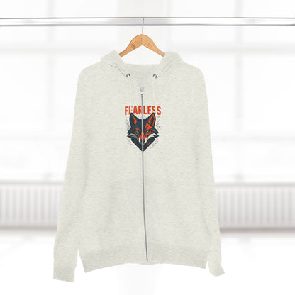 Fearless Wolf  Zip Hoodie | Cozy Layer for Adventurers, Perfect Gift for Animal Lovers, Everyday Casual Wear, Outdoor [...]