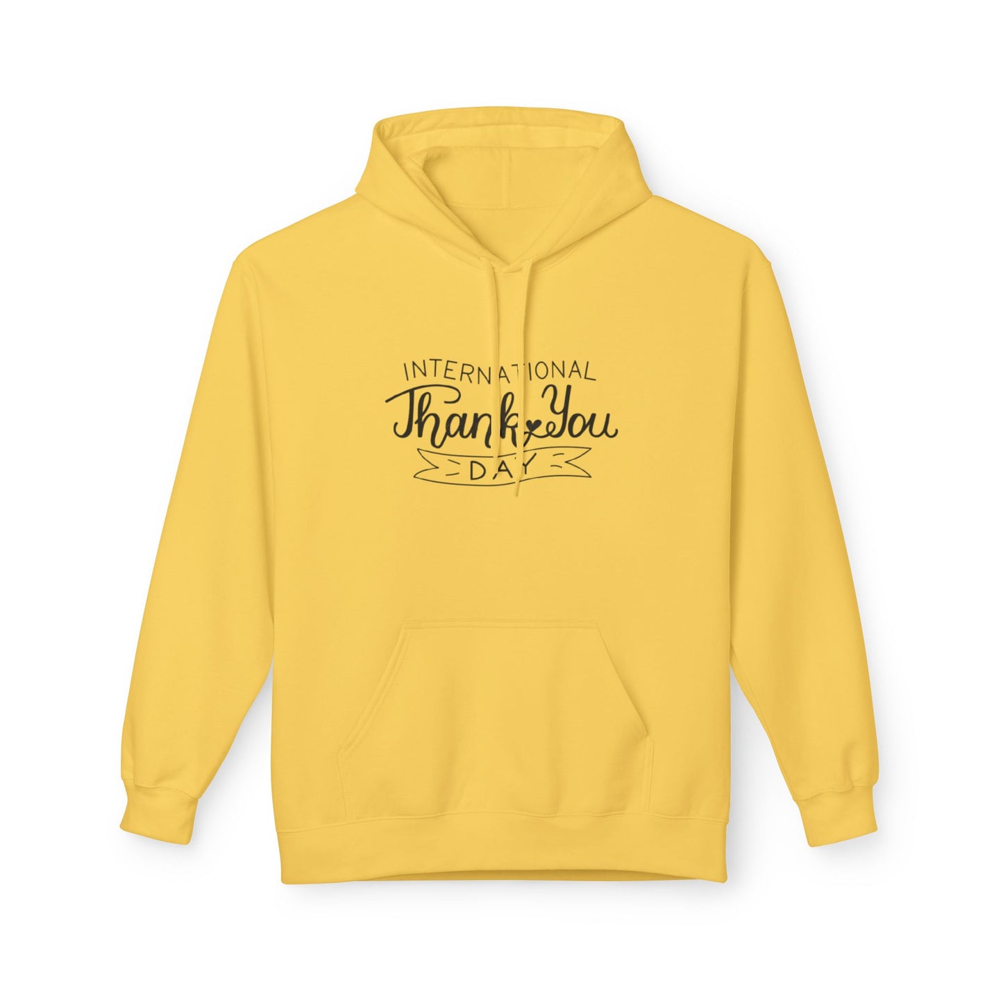 Thank You Day Hoodie | Fleece Sweatshirt, Gratitude Gift, Comfortable Layer, Easygoing Style, Perfect for Fall