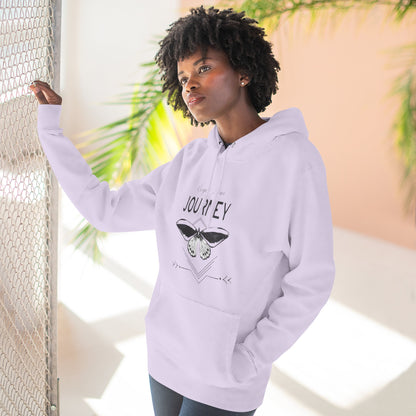 Journey Fleece Hoodie - Cozy White Pullover for Adventurers