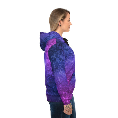 Vibrant Galaxy Athletic Hoodie, Colorful Workout Sweatshirt, Galaxy Print Pullover, Fit Fashion Apparel, Unique Gift Idea