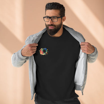 Vibrant Art Crewneck Sweatshirt, Cozy Sweatshirt, Casual Attire, Gift for Friends, Colorful Sweatshirt, Art-Inspired Fashion