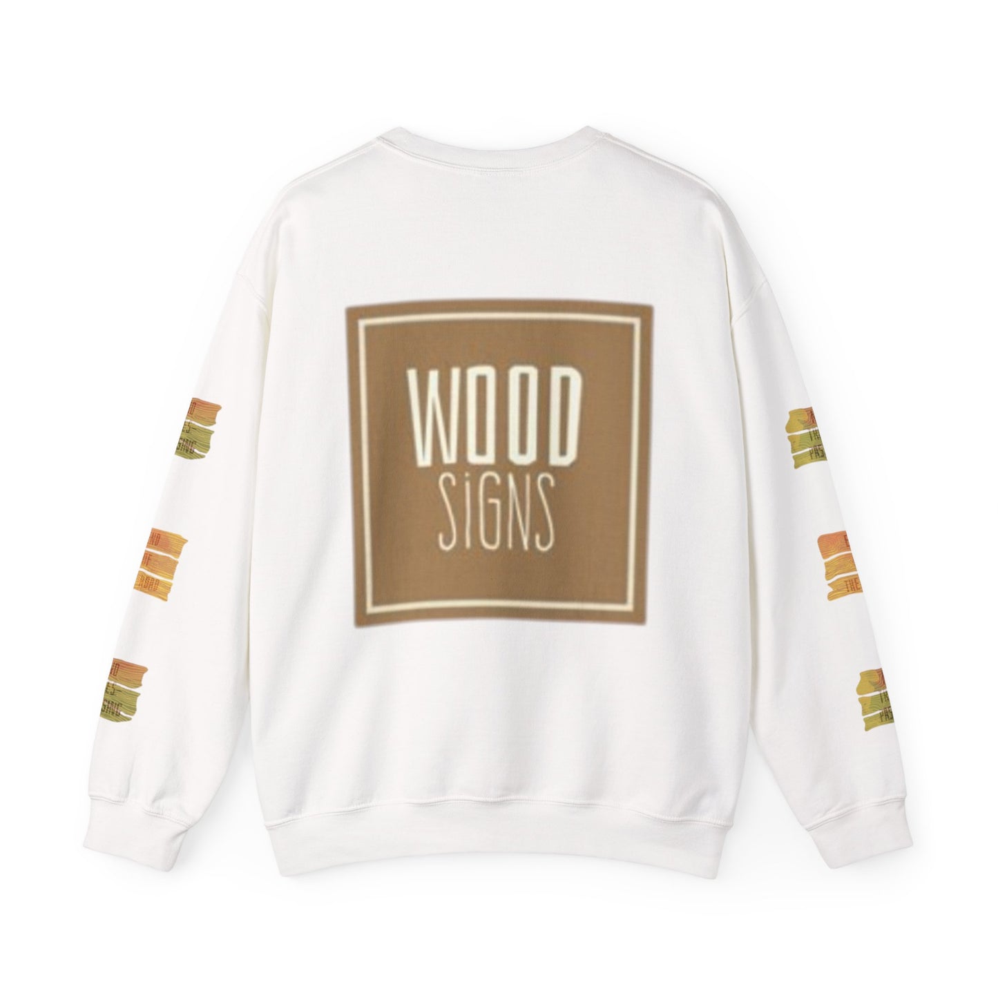 Rustic Wood Signs Sweatshirt, Cozy Gift for DIY Lovers, Home Decor Apparel, Fall Fashion
