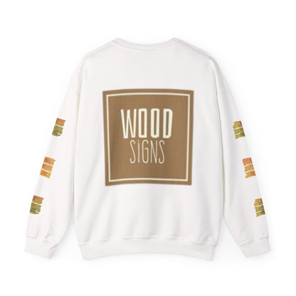 Rustic Wood Signs Sweatshirt, Cozy Gift for DIY Lovers, Home Decor Apparel, Fall Fashion