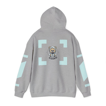 Cozy Bear Graphic Hoodie Heavy Blend Sweatshirt, Cute Bear Hoodie, Casual Wear, Fall Fashion, Gift for Teens