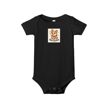 Cute Corgi Infant Onesie - Best Buddies Baby Bodysuit, Baby Shower Gift, Cute Gift for New Parents, Adorable Baby Outfit, Infant Clothing