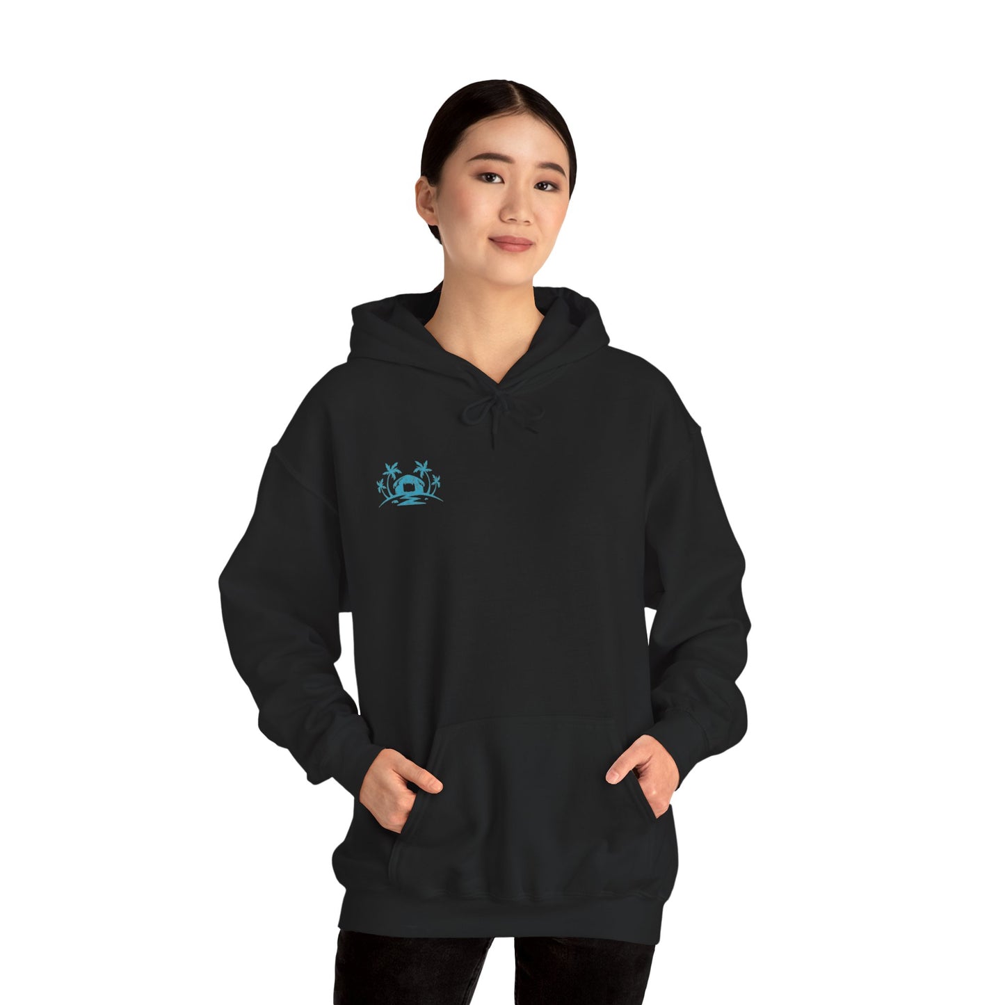 Cozy Star Emblem  Hooded Sweatshirt - Perfect Gift for Friends, Casual Wear, Outdoor Activities, Cozy Layering, Winter Essentials