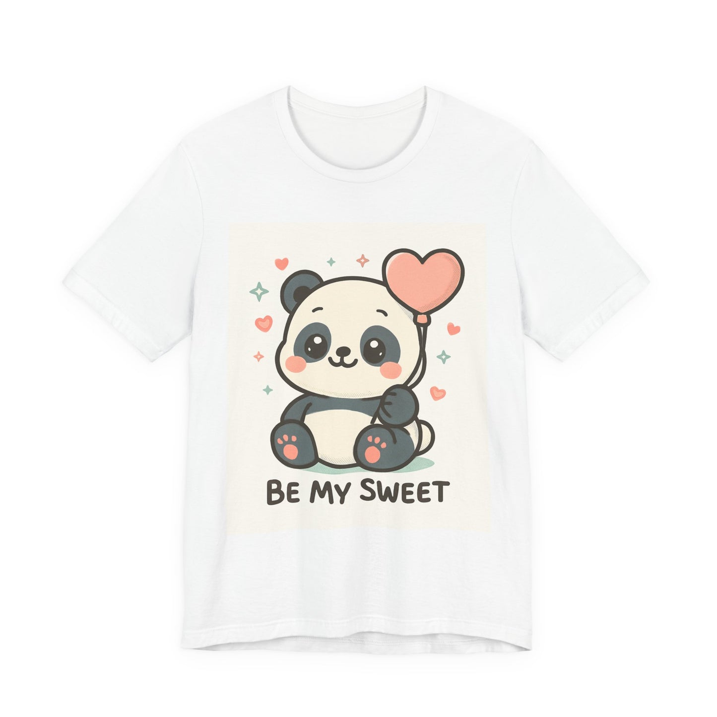 Cute Panda Tee, Be My Sweet T-Shirt, Gift for Animal Lovers, Kids and Adults,  Casual Wear, Cute Animal Tee