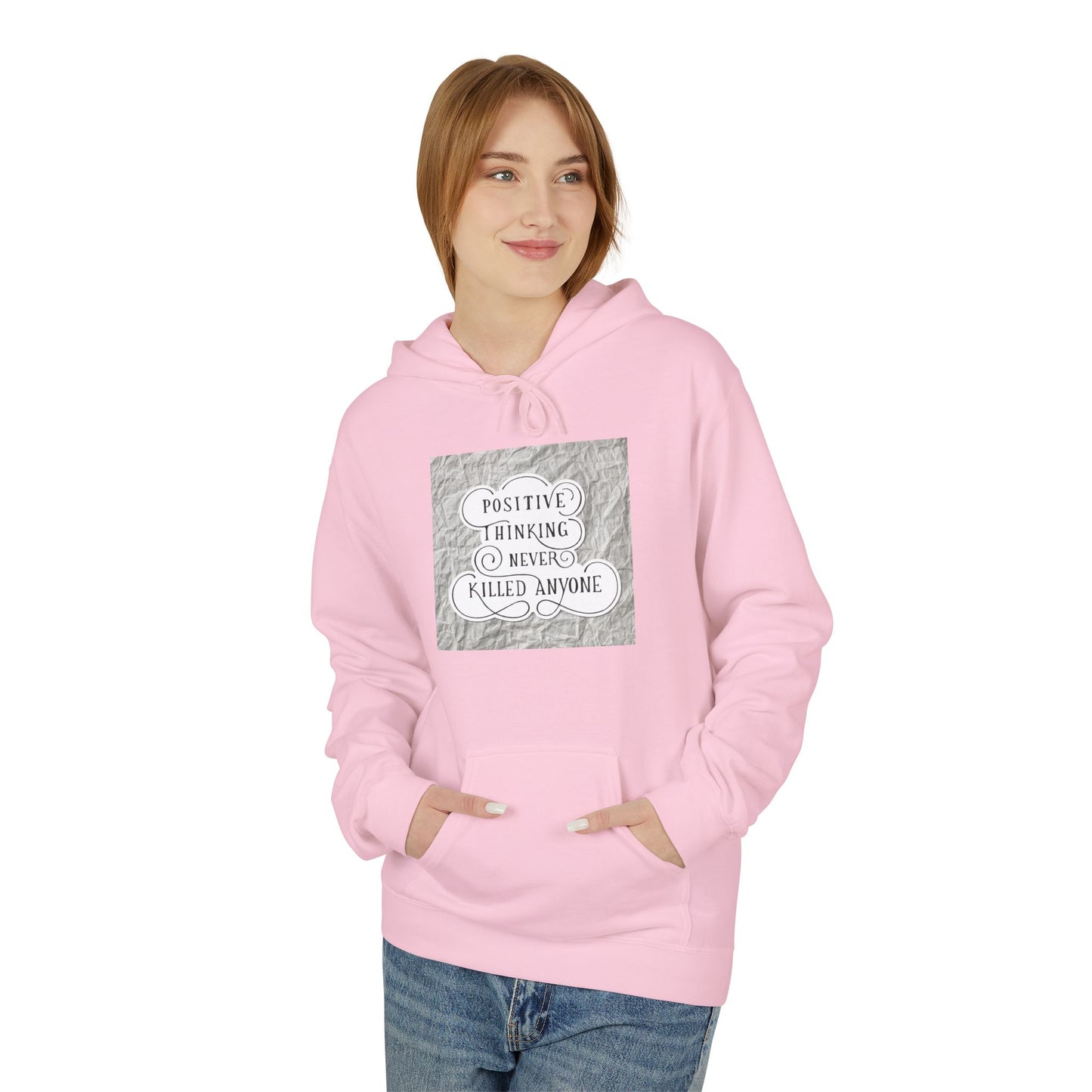 Positive Vibes  Fleece Hoodie | Cozy, Casual Apparel for Friends, Gift for Occasions, Perfect for Everyday Wear
