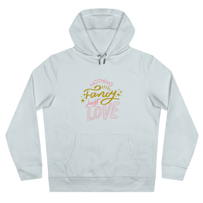 Nothing Fancy Just Love King Hooded Sweatshirt, Cozy Gift for Him, Valentine's Day Gift, Casual Wear, Everyday Comfort Sweatshirt
